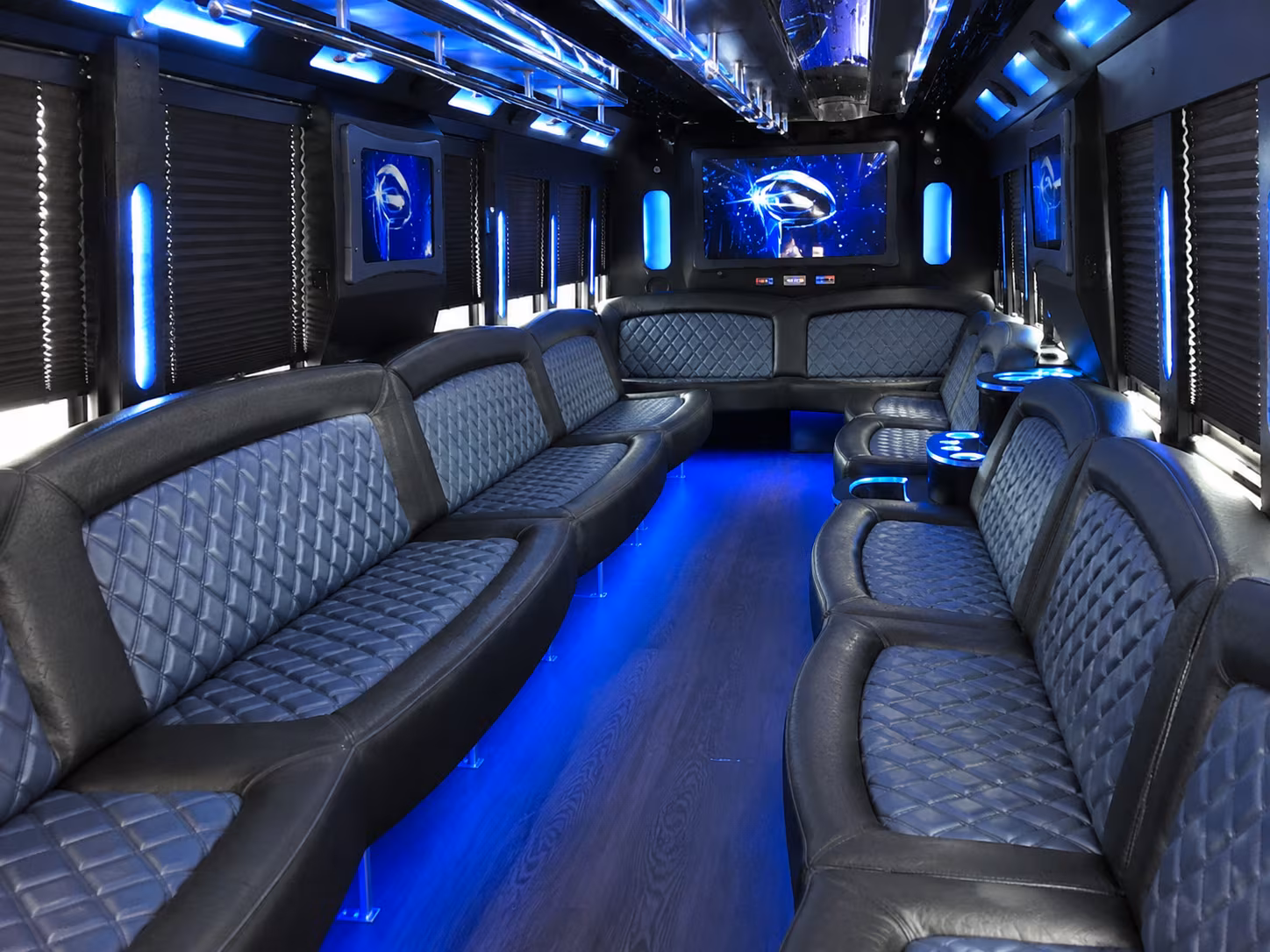 28 Passenger Party Bus Interior