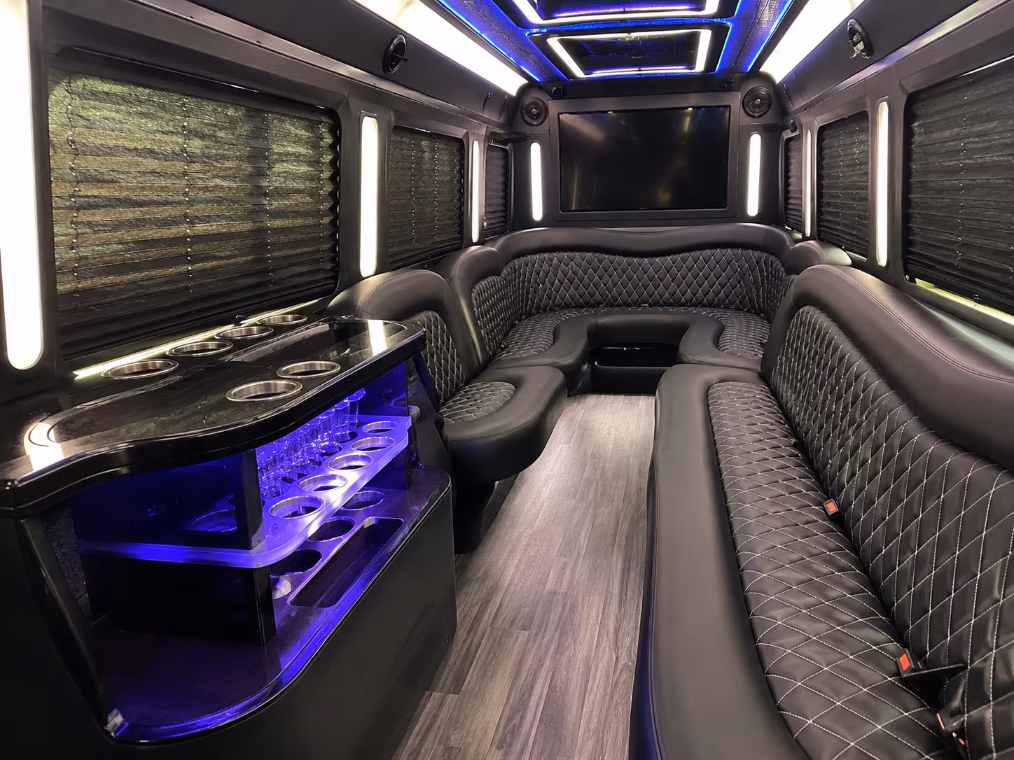 Fort Lauderdale Concert & Music Festival Transportation party bus interior