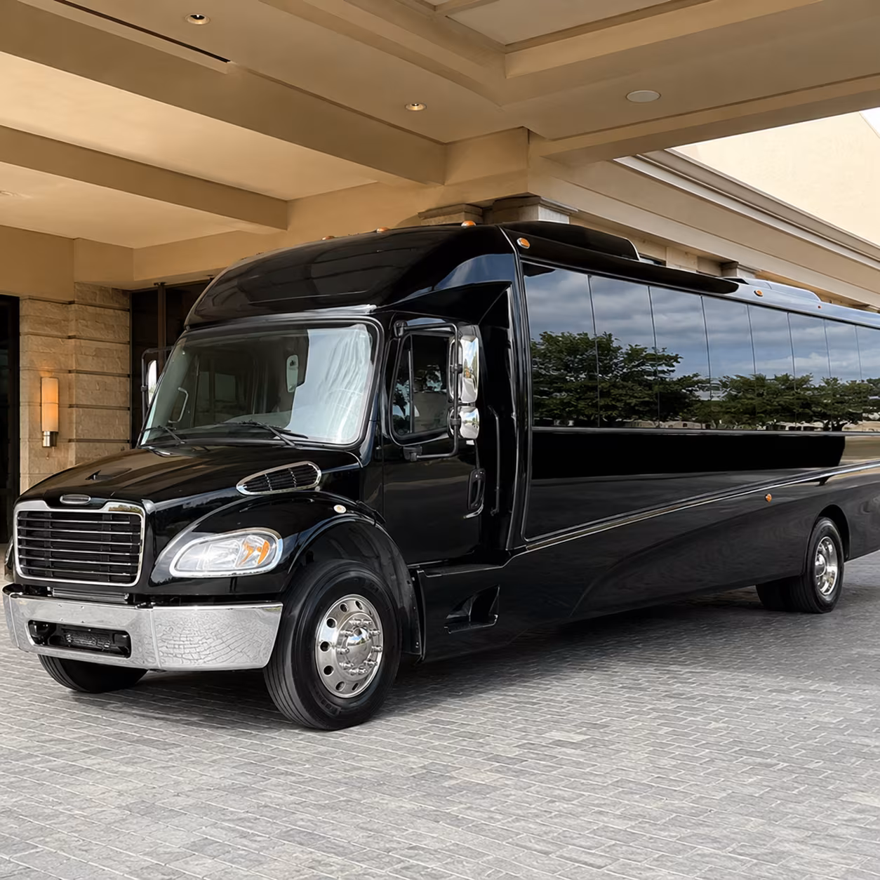 Fort Lauderdale School Event Transportation party bus exterior