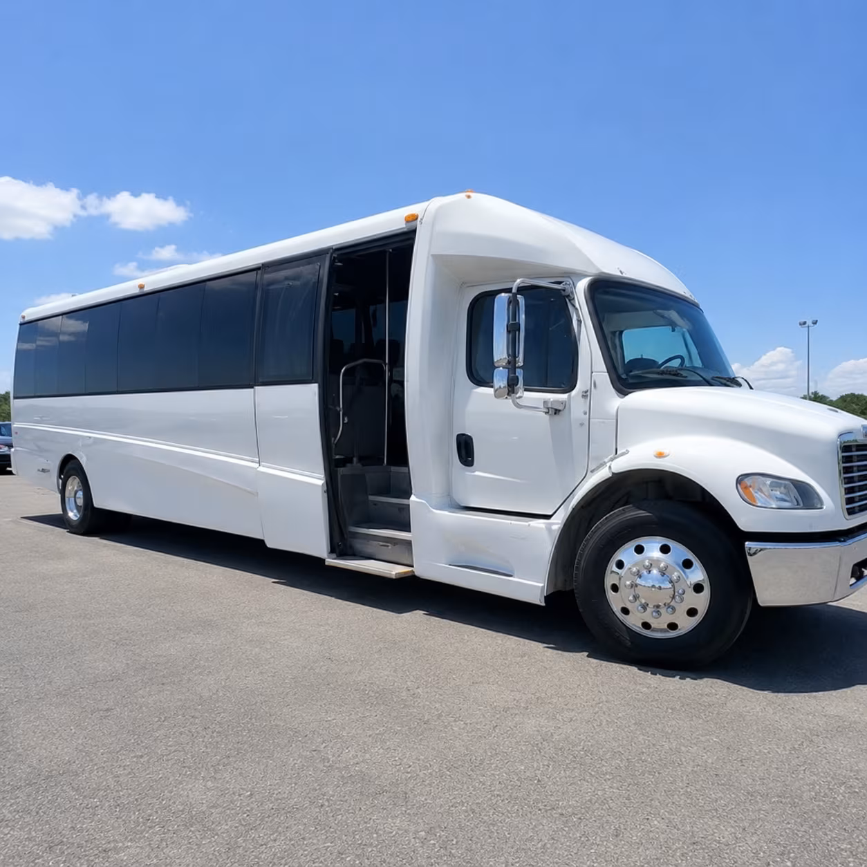 Fort Lauderdale School Event Transportation party bus exterior