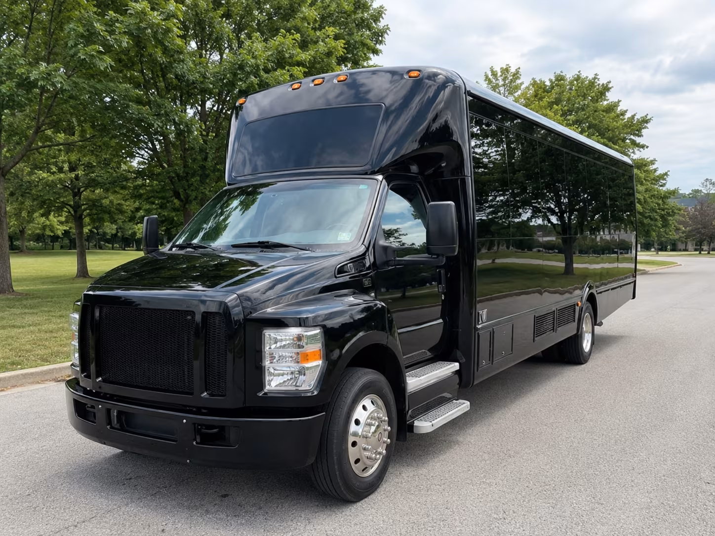 Fort Lauderdale Wedding Transportation party bus exterior