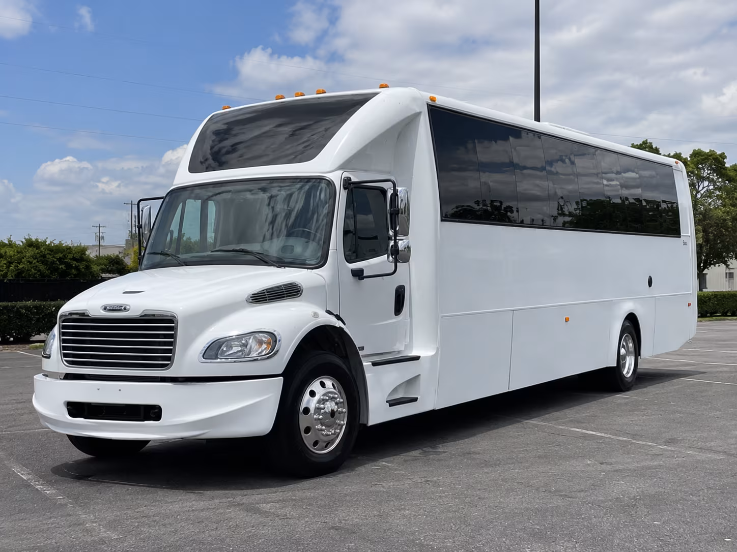 Fort Lauderdale Wedding Transportation party bus exterior