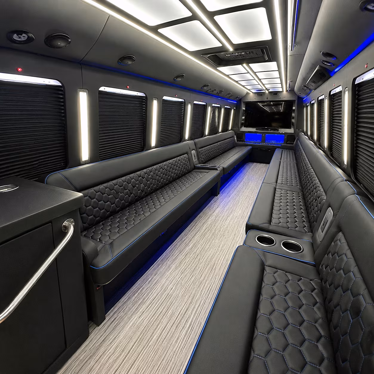 Fort Lauderdale Winery Tour & Pub Crawl Transportation party bus interior