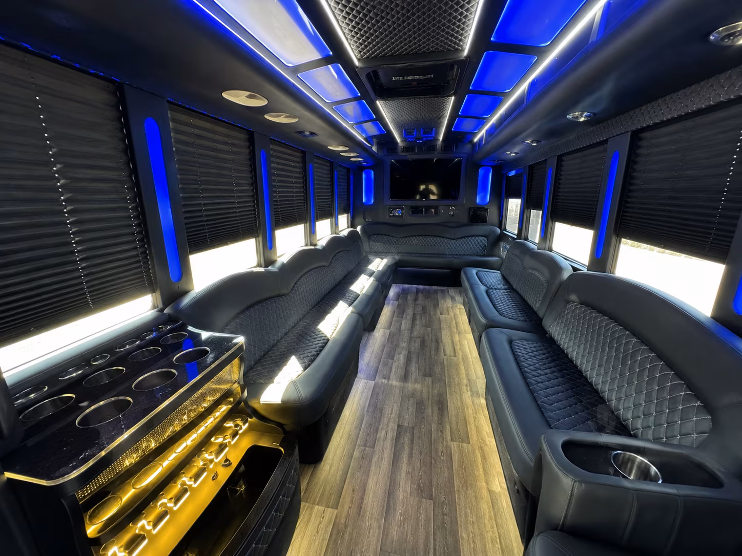Fort Lauderdale Winery Tour & Pub Crawl Transportation party bus exterior