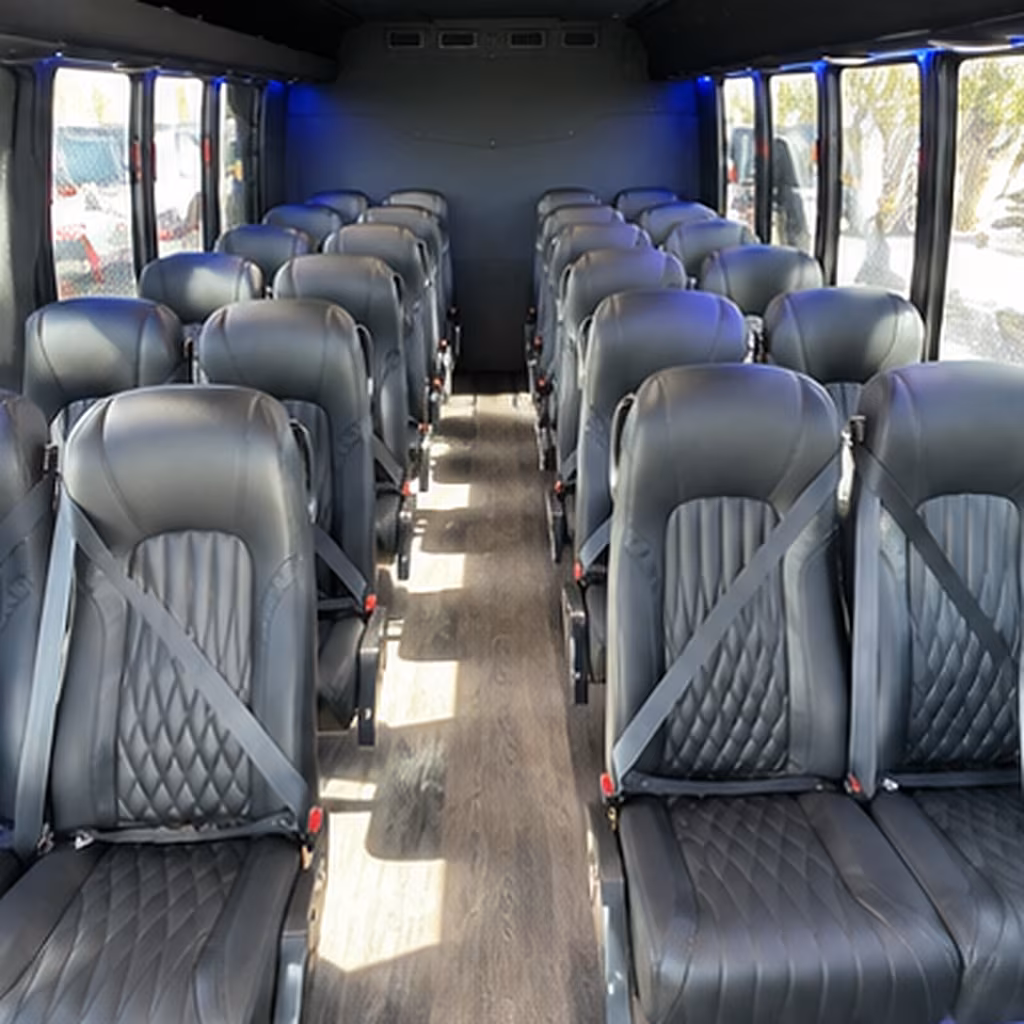 15-35 Passenger Minibus Interior