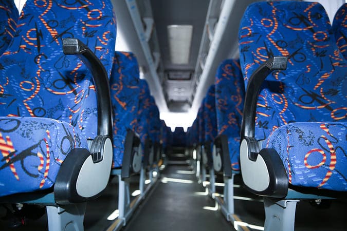 Fort Lauderdale 47-56 Passenger Charter Buses Interior